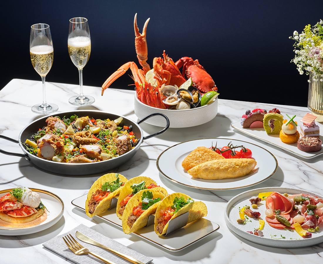 buffet spread for father's day offering at crossroads buffet, singapore marriott tang plaza hotel