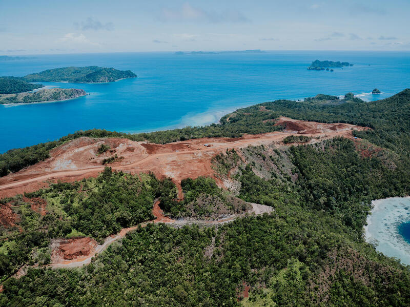 Nickel Mining in Kawei Island, Raja Ampat RegionSediment is clearly visible close to nickel mining operations on Kawe Island, Raja Ampat, discolouring the water in one of Indonesia’s most biodiverse marine areas. The concession covers an area of 5,922 hectares and is located within the mega-biodiversity region of Raja Ampat, West Papua.