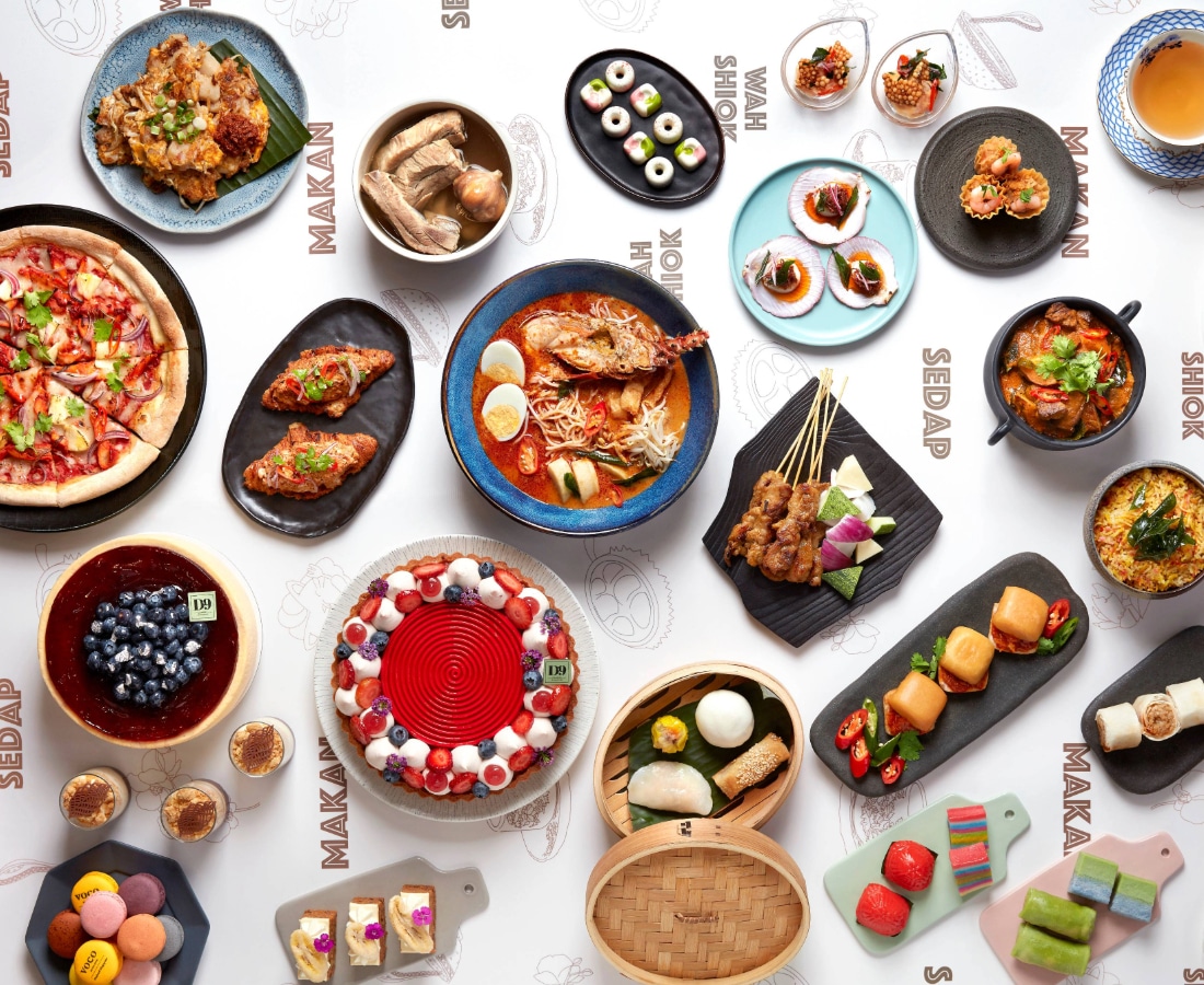 a photo of singapore's opus bar and grill's high tea set