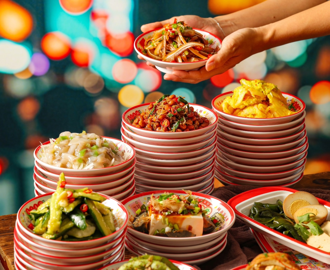 an image of grouped dishes at jiak bar izakaya in singapore