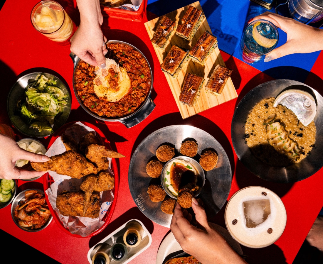 food at keonbae, a japanese and korean fusion dining concept in singapore