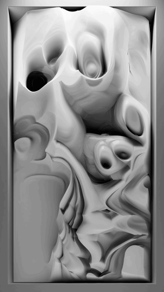 Refik Anadol, Neural Paintings - A, 2023. Courtesy of the artist and bitforms gallery. 